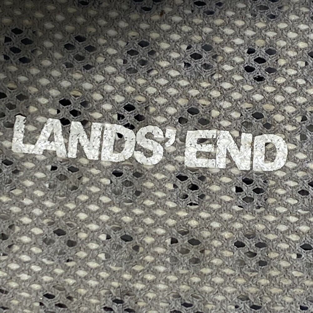 LANDS END Women's Size 11B MARY JANE SHOE White/Gray MESH FLATS SNEAKERS #481528 - Picture 9 of 10